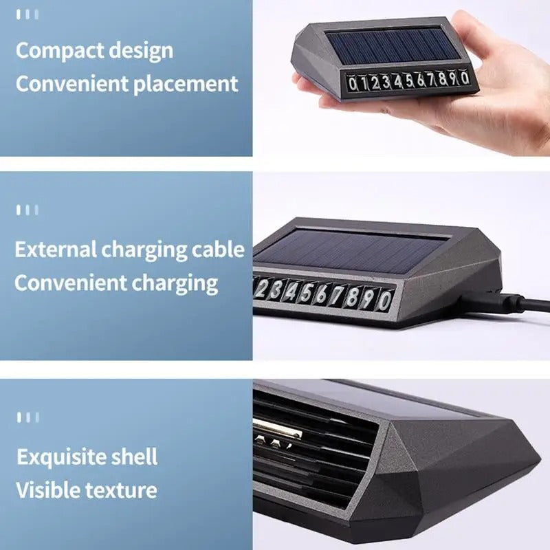 USB Solar Portable Car Air Purifier
